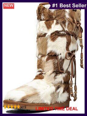 Suede Fur Shearling Knee High Winter Snow Boots